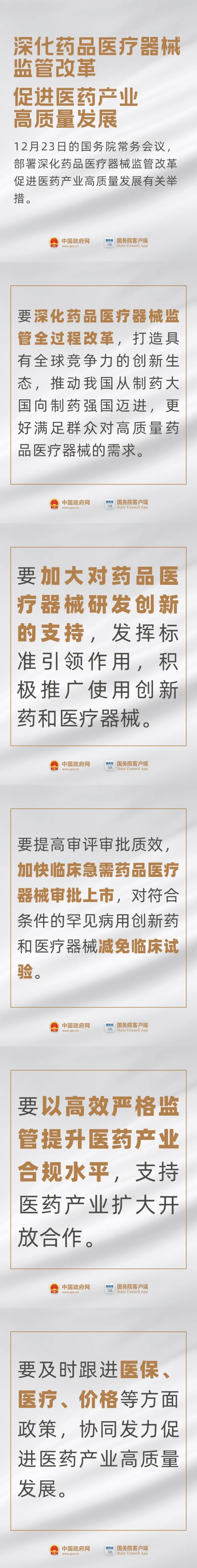 事關藥品、醫療器械，國常會最新要求！