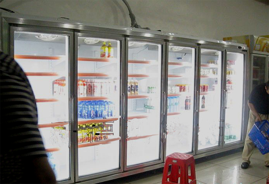信宜家超市六門(mén)飲料冷藏展示柜