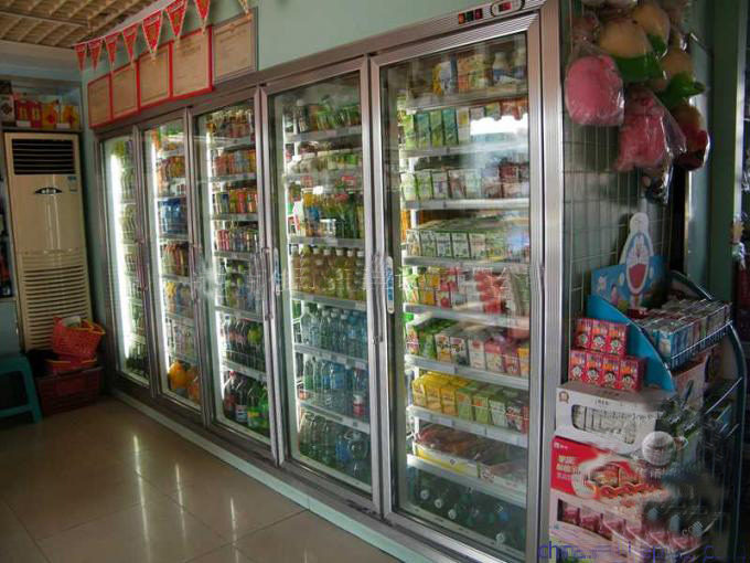 家樂通超市五門飲料展示柜