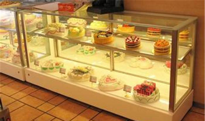 白色大理石直角蛋糕柜