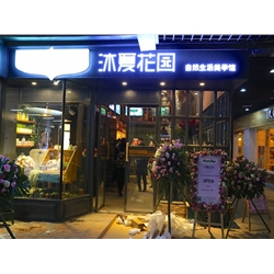 亳州【沐夏花園】購置鮮花風(fēng)幕柜