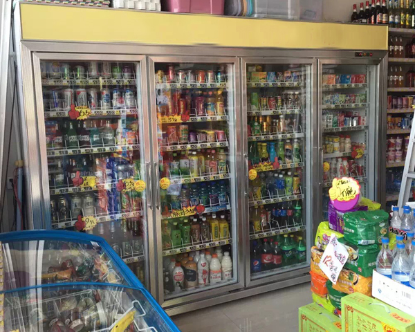 眾悅超市四門飲料展示柜
