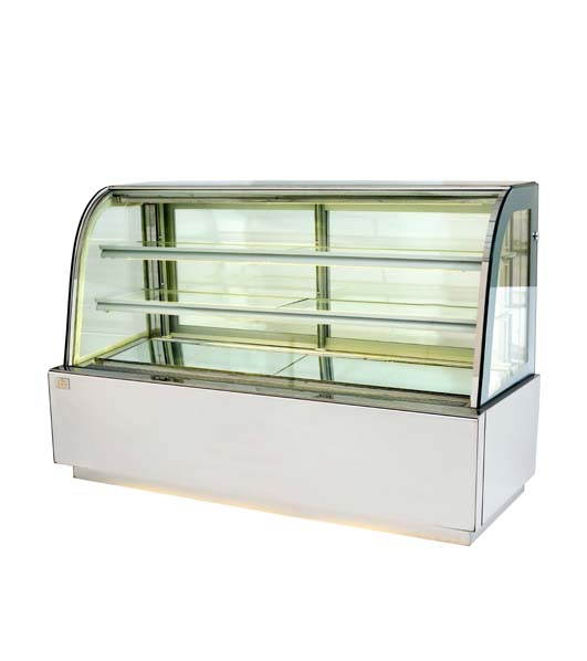 雙彎蛋糕展示柜