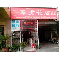 深圳市龍華新區(qū)【奉賢花店】定制款鮮花風(fēng)幕柜